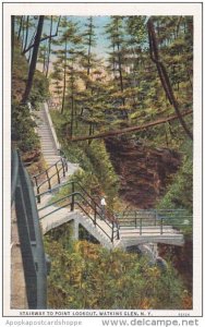 New York Watkins Glen Stairway To Point Lookout