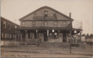 RPPC Postcard Park Hotel Frankford PA