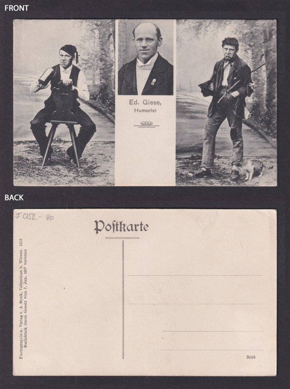 Vintage postcard Germany Circus Ed Giese Humorist