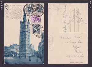 BELGIUM, Postcard, Ghent, Le Beffroi