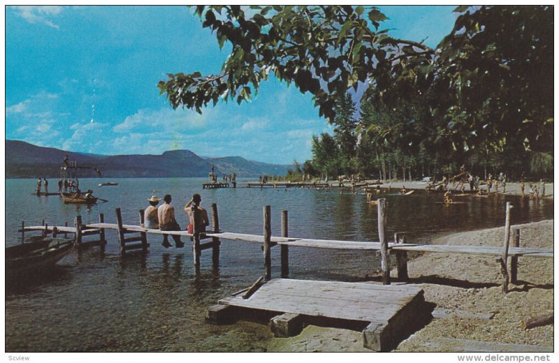 Beach Scene, Christian Leadership Training School, NARAMATA, British Columbia...