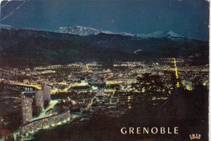 BF20619 grenoble ville olympique vue generale de nuit   france  front/back image