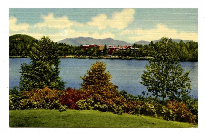 NY - Lake Placid. Lake Placid Club, Mirror Lake