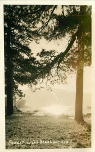 California Big Bear Sunset San Diego 1930s RPPC Photo Postcard 22-1475