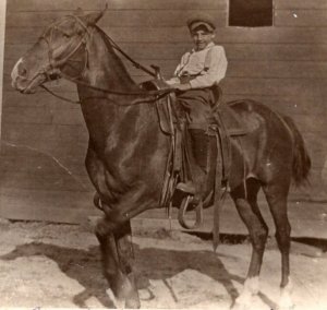 RPPC  Little Henry Selzer on Horseback  c1910   Postcard