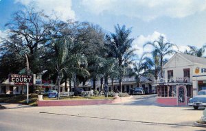 CORDREY'S COURT Ocala, Florida Roadside Motel ca 1950s Vintage Postcard