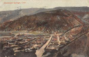 Glenwood Springs Colorado Birdseye View Of City Antique Postcard K73126