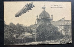 Mint Germany RPPC Real Picture Postcard Berlin Early Zeppelin Dirigible