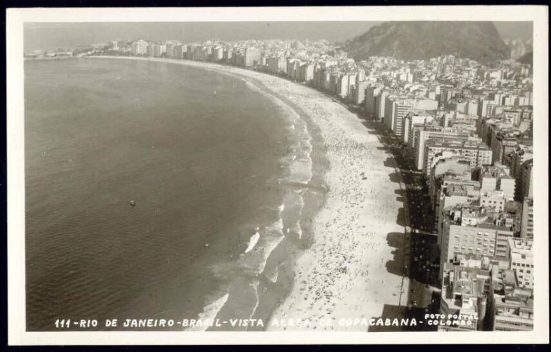 RPPC Postcard: Sao Paulo Brasil (Brazil) - Partial Panorama of City