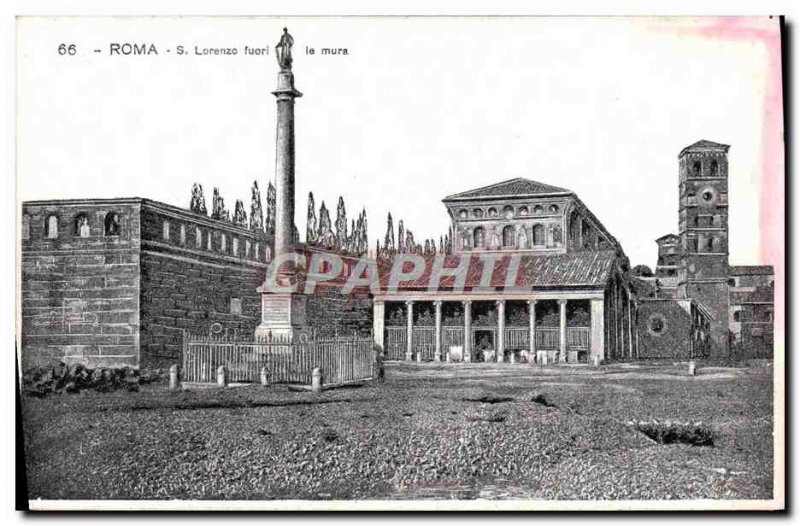 Old Postcard Roma S Lorenzo fuori le mura