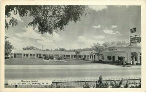 Deming New Mexico Hotel roadside 1950s RPPC Photo Postcard Morgans 20-8757