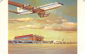 New Air Terminal Building Warwick, Rhode Island Airport c1960s Vintage Postcard