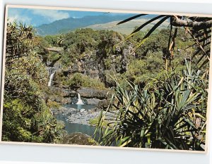 Postcard Seven Pools Of Kipahulu, Haleakala National Park, Kipahulu, Hawaii