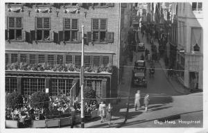 The Hague Netherlands 1950s RPPC Real Photo Postcard Den Haag Hoogstraat