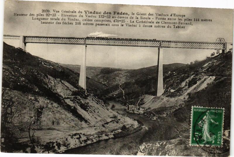 CPA Vue générale du Viaduc des FADES le Geant des Viaduc d'Europe (222114)