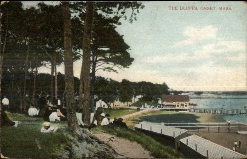 Onset Cape Cod MA The Bluffs c1910 Postcard