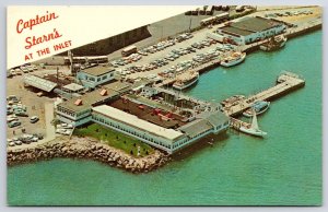 Cap't Starns Inlet Restaurant & Boating Center Atlantic City New Jersey Postcard