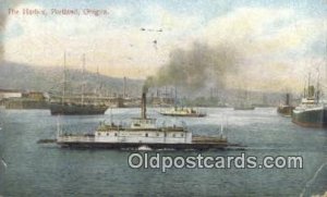 The Harbor, Portland, OR, OR USA Steam Ship 1908 two creases, postal used 1908