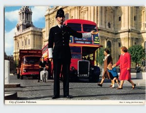 Postcard City of London Policeman, City of London, England