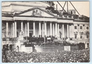 Repro WASHINGTON, D.C. - Capitol LINCOLN'S FIRST INUGURATION 1984-4x6 Postcard