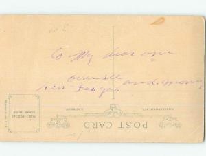 Pre-Linen military signed PRETTY GIRL TALKING TO ARMY SOLDIER HL4445