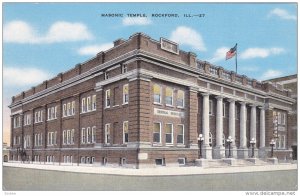 ROCKFORD, Illinois, 1930-1940's; Masonic Temple