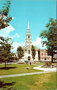 Keene NH New Hampshire Old First Congregational Church Colonial VTG Postcard UNP 