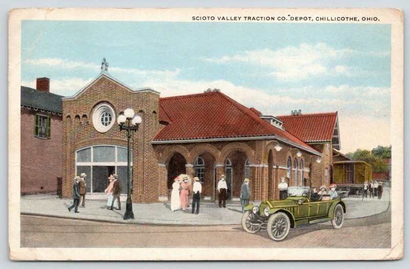 Chillicothe OH Clay Tile Roof~Scioto Valley Traction Electric Trolley Depot 1920