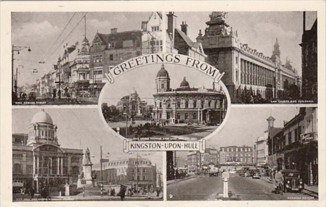 England Kingston-Upon-Hill King Edward Street Paragon Square & More 1954 Photo