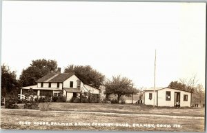 RPPC Club House at Salmon Brook Country Club Granby CT Vintage Postcard X23