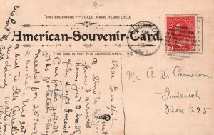 VINTAGE POSTCARD ALASKA BY AMERICAN SOUVENIR CARD CO. 1897 MAILED IN 1915 CANADA