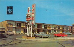 Zanesville Ohio 1960s Postcard Town House Motel & Restaurant