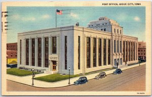 VINTAGE POSTCARD THE POST OFFICE AT SIOUX CITY IOWA POSTED 1959