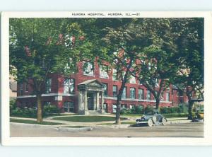 Unused W-Border HOSPITAL SCENE Aurora - Near Chicago Illinois IL W2904@