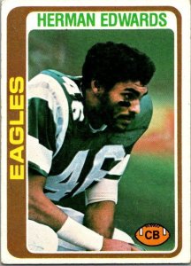 1978 Topps Football Card Herman Edwards Philadelphia Eagles sk7238