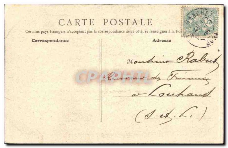 Old Postcard boards in The Mountain Sound in the throat Langouette