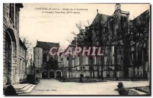 Postcard Old Chartres E and L Apse of the Cathedral and Chapel of St. Piat XI...