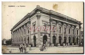 Old Postcard The theater Saumur