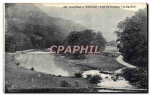 Old Postcard The Dauphine Vizille Park Chateau Lesdiguieres