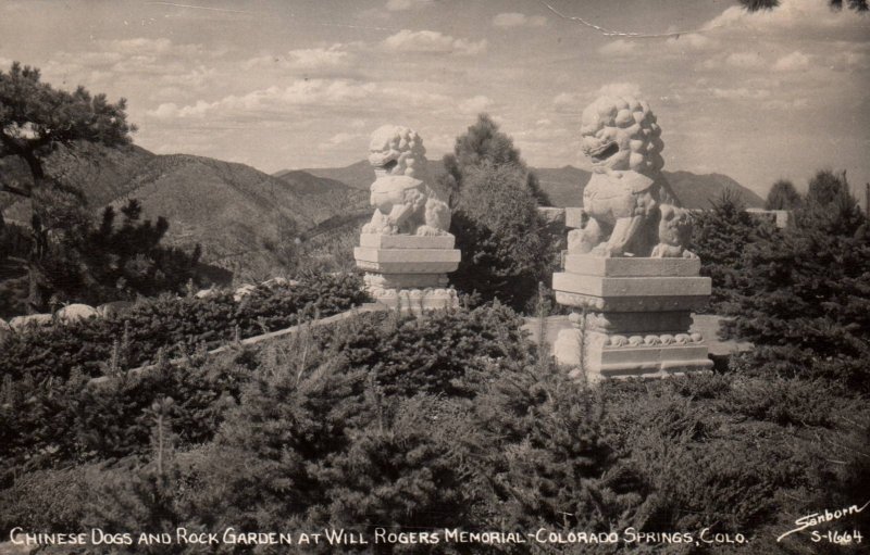 Chinese Dogs and Rock Garden,Will Rogers Memorial,Colordo Spring,CO BIN