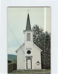 Postcard Lutheran Church Elbe Washington USA