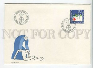 445968 Liechtenstein 1975 year FDC Anniversary of the Red Cross