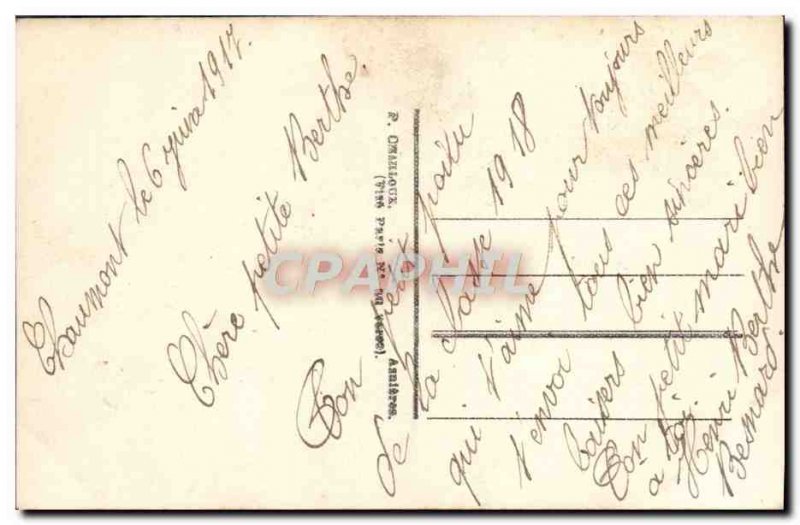 Old Postcard Fancy Man Army Soldier Hairy