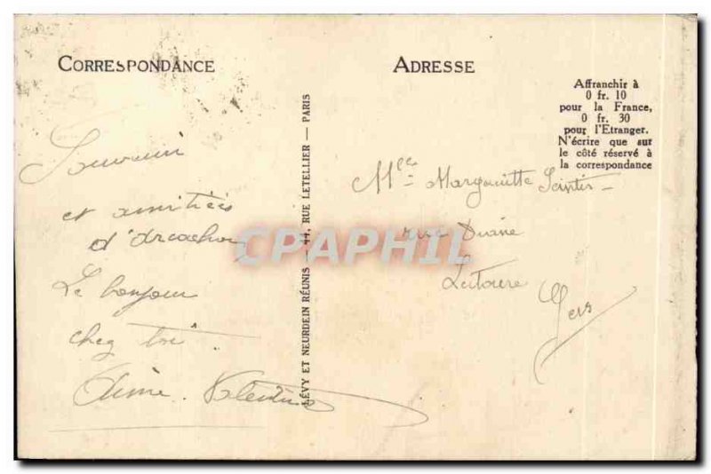 Old Postcard Arcachon A beach area