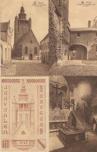 Bruges Jerusalem Chapel 4x Antique Belgium Postcard s