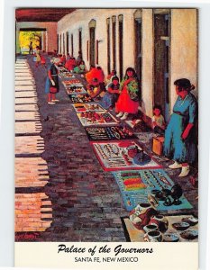 Postcard People Selling at the Palace of the Governors Santa Fe New Mexico USA
