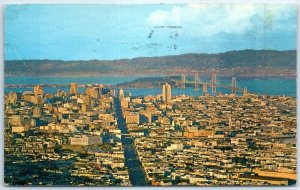 Postcard - Spectacular view of The City by the Golden Gate - San Francisco, CA