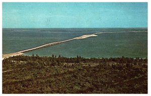 Aerial View of New Bridge & Causeway Sanibel & Captiva Islands Florida 1975