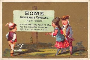 Approx. Size: 2.75 x 4 Home insurance company, 1878 Calander New York, NY, US...