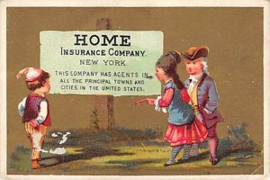 Approx. Size: 2.75 x 4 Home insurance company, 1878 Calander New York, NY, US...